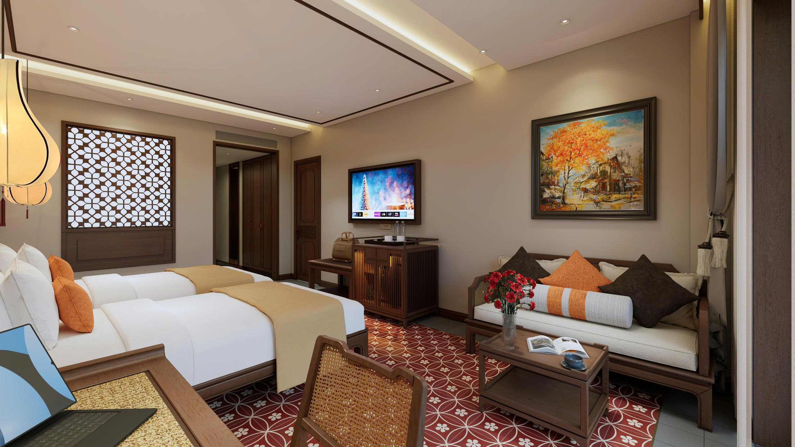 Lantern Twin Room - 2